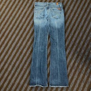7 FOR ALL MANKIND JEANS bootcut style size 25